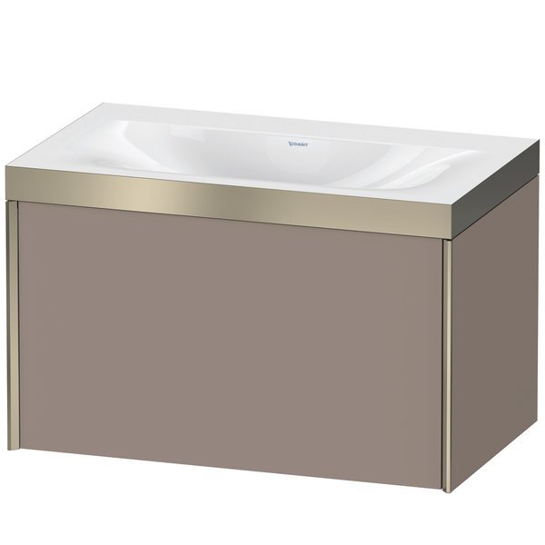 Xviu C-Bonded Set Wall-Mounted Basalt Matt, Duravit, Mfr#: XV4610NB143P